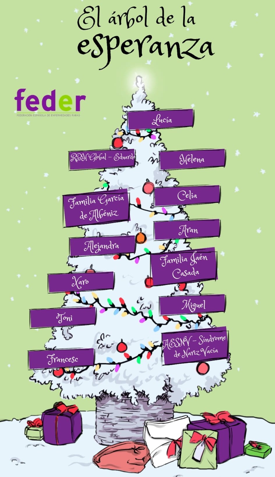 AESNV se suma al Árbol de la Esperanza de FEDER